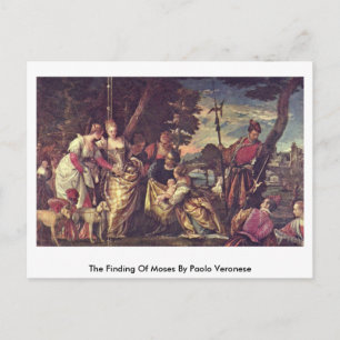 Postal El Hallazgo De Moisés Por Paolo Veronese