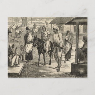 Postal El hambre india