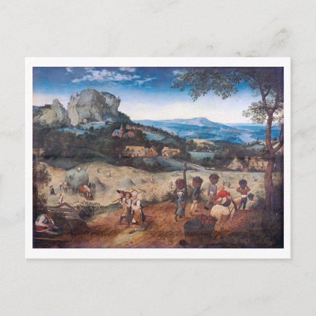 Postal El Haymake, Pieter Bruegel (Anverso)