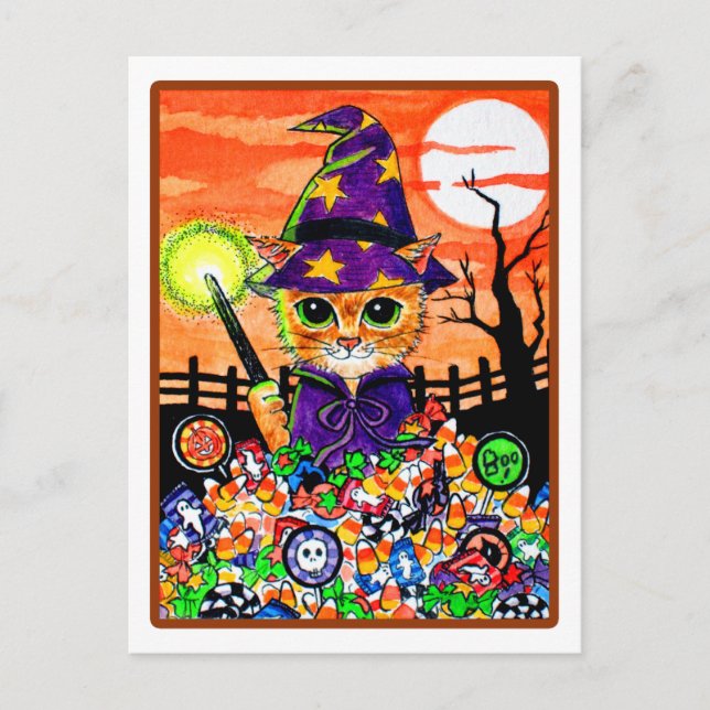 Postal El hechizo de caramelos (Anverso)