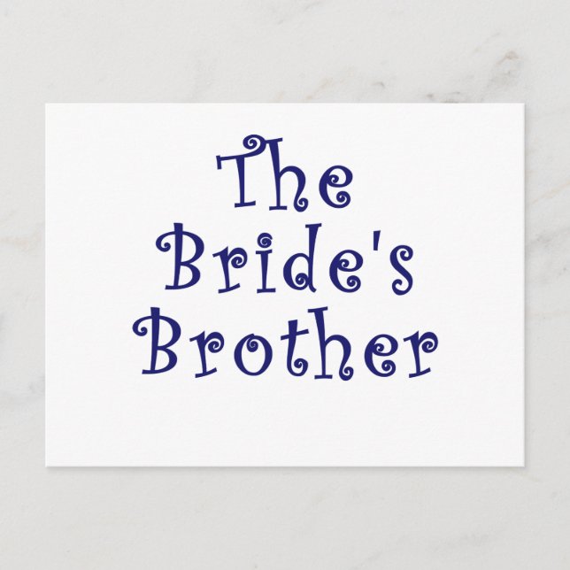 Postal El hermano de las novias (Anverso)