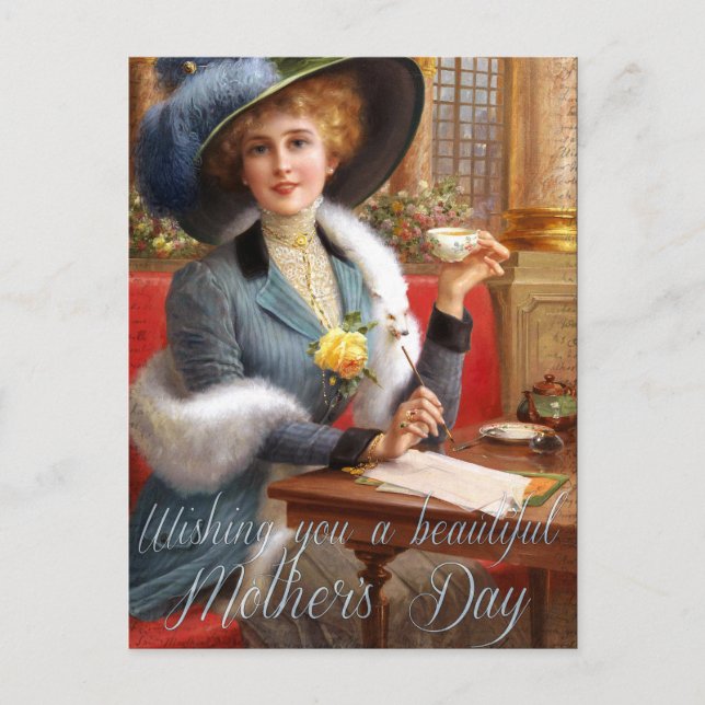 Postal El hermoso día de la madre (Anverso)