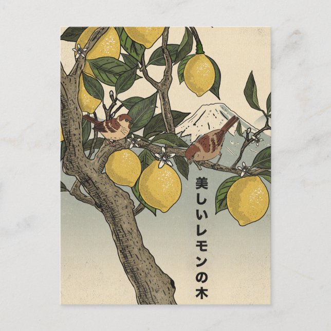 Postal El hermoso limonero (Anverso)