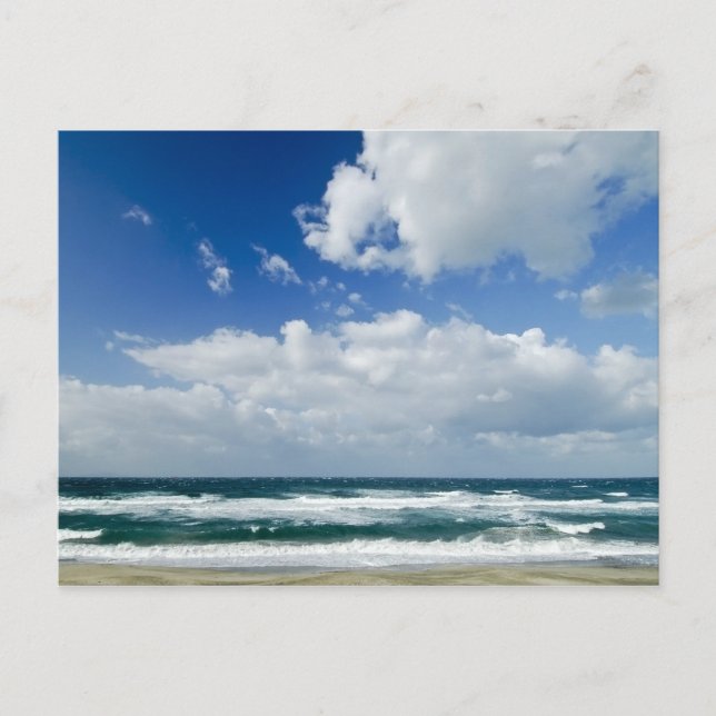 Postal El hermoso mar de Cerdeña (Anverso)