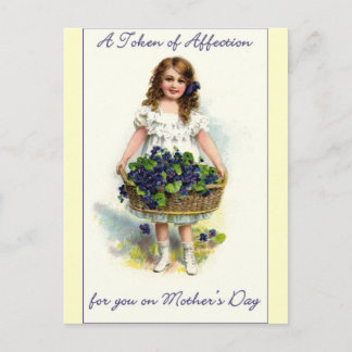 Postal El hermoso y vintage día de la madre