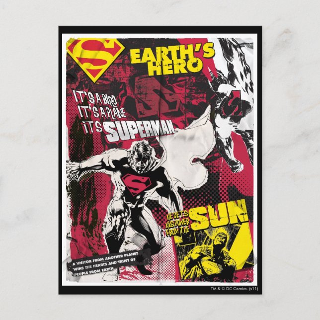 Postal El héroe de la Tierra (Anverso)