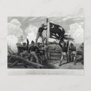 Postal El heroísmo del sargento William Jasper