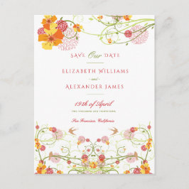 Postal El Hibiscus Amarillo y la Floral Trague La Fecha