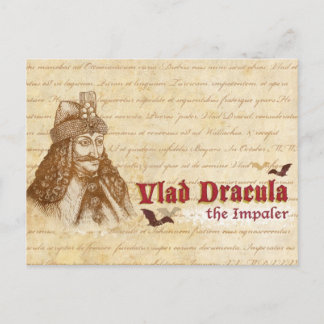 Postal El histórico conde Drácula