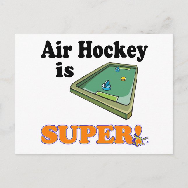 Postal el hockey sobre aire es super (Anverso)