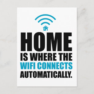 Postal El hogar es donde el Wi-Fi conecta automáticamente