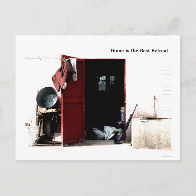Postal El hogar es el mejor retratamiento (Anverso)