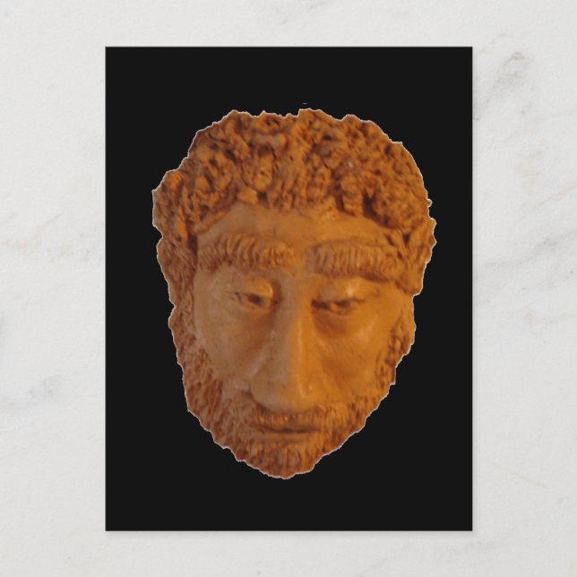 Postal El hombre (Anverso)