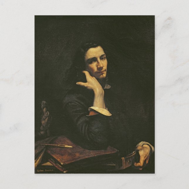 Postal El hombre con el cinturón de cuero (Anverso)