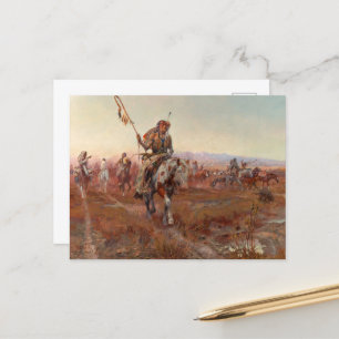 Postal El hombre de la medicina, 1908, de Charles Marion 