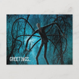 Postal El hombre delgado y el alma perdida