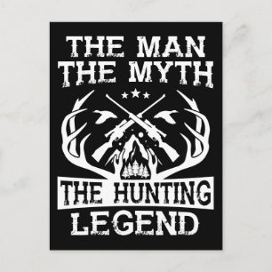 Postal El hombre el mito de la leyenda de la caza - Camp