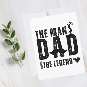 Postal El hombre el mito la leyenda DAD Día del Padre de 