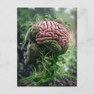 Postal El hombre es la naturaleza - el ambiente humano es