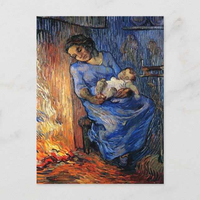 Postal El hombre está en el mar, Bella Artes Van Gogh (Anverso)