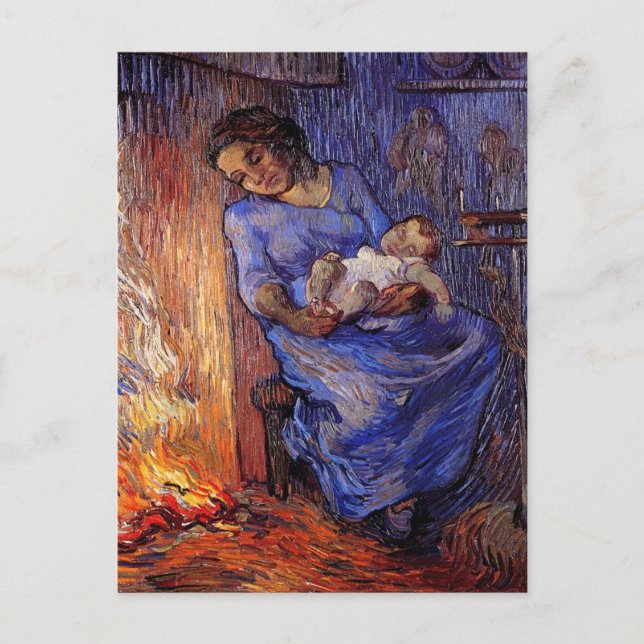 Postal El hombre está en el mar por Vincent van Gogh (Anverso)