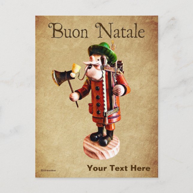 Postal El "hombre fumador" alemán incendia el quemador (Anverso)