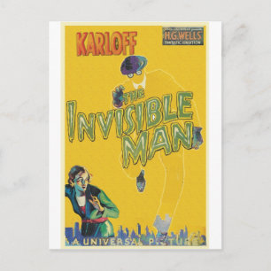 Postal EL HOMBRE INVISIBLE de Philip J. Riley