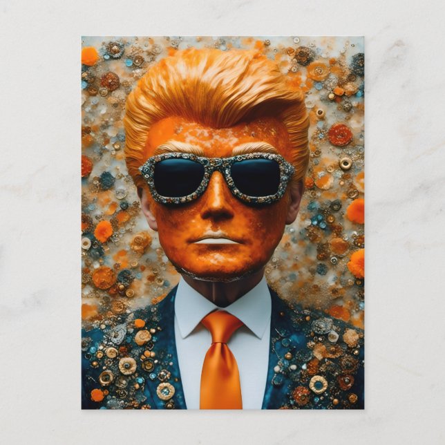 Postal El hombre Naranja (Anverso)