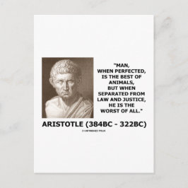 Postal El Hombre Perfectado Mejor De Los Animales Ley La