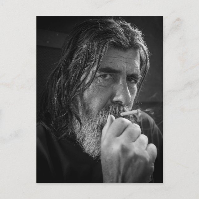 POSTAL EL HOMBRE QUE FUMA (Anverso)