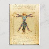El hombre vitruviano de Da Vinci con tatuajes