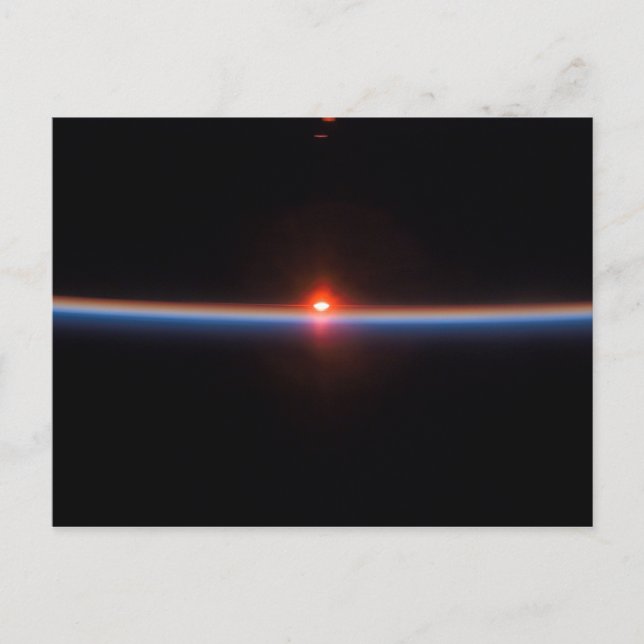 Postal El horizonte de la Tierra (Anverso)