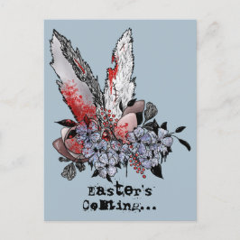Postal El horror de los conejitos de Pascua
