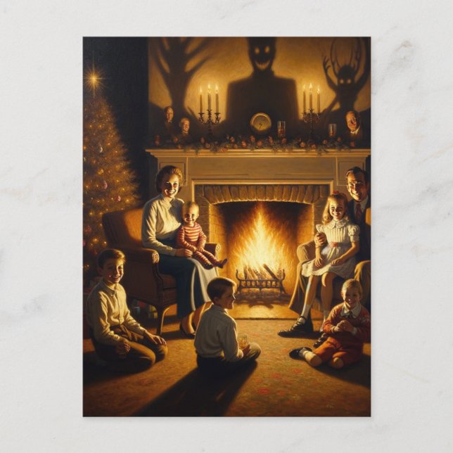 Postal El horror de los Navidades (Anverso)