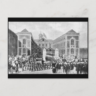 Postal El hospital Blue-Coat, Liverpool, 1843