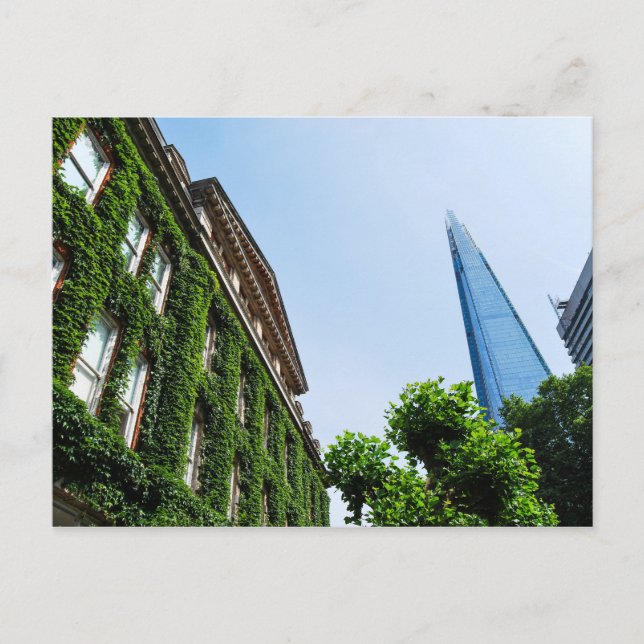 Postal El hospital de Shard y Guy's cubierto en Ivy Londo (Anverso)