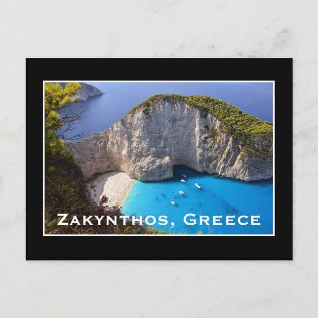 Postal El hueco de los dioses — Zakynthos develados (Anverso)