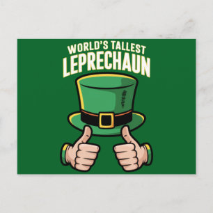 Postal El humor irlandés más divertido de Leprechaun en e