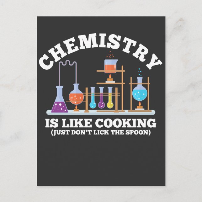 Postal El humor químico de la ciencia La química es como  (Anverso)