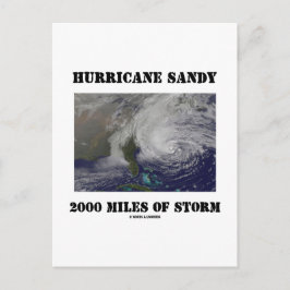 Postal El Huracán Sandy A 2000 Millas De Tormenta