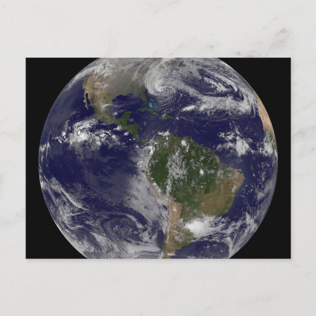 Postal El Huracán Sandy A Lo Largo De La Costa Este De Es (Anverso)