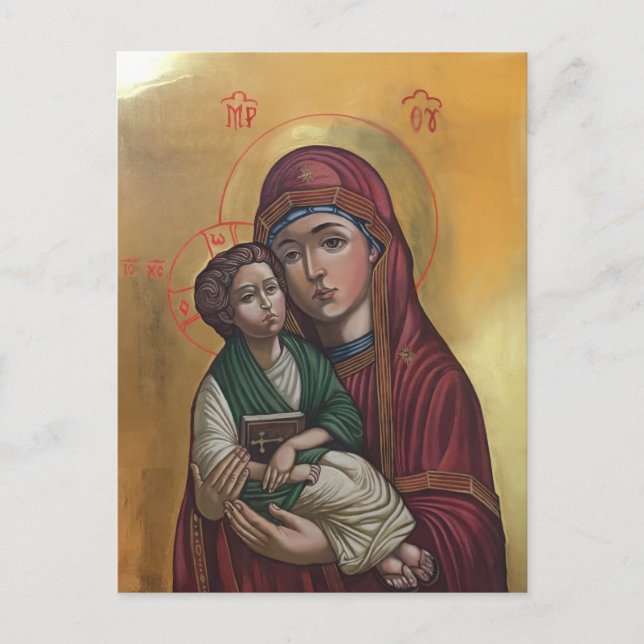 Postal El icono de la bendita madre de Dios (Anverso)