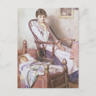 Postal El ídolo rosado de su soledad