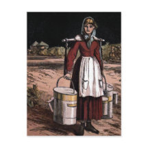 El Ilustracion de época de la Milkmaid