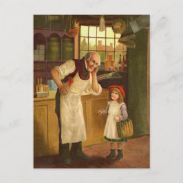 Postal El Ilustracion Grocer Vintage