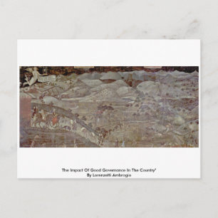 Postal El Impacto De La Buena Gobernanza En El País