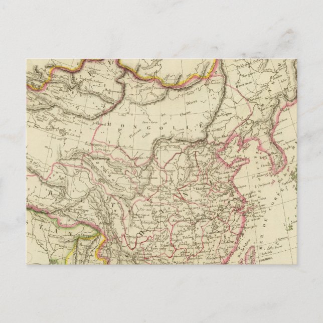 Postal El imperio chino y Japón (Anverso)