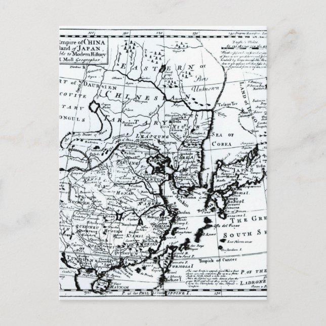Postal El Imperio de China y la isla de Japón (Anverso)