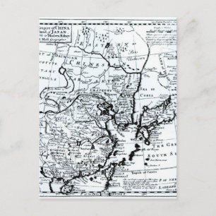 Postal El Imperio de China y la isla de Japón
