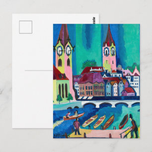 Postal El impulso de la ciudad, Ernst Ludwig Kirchner Zur
